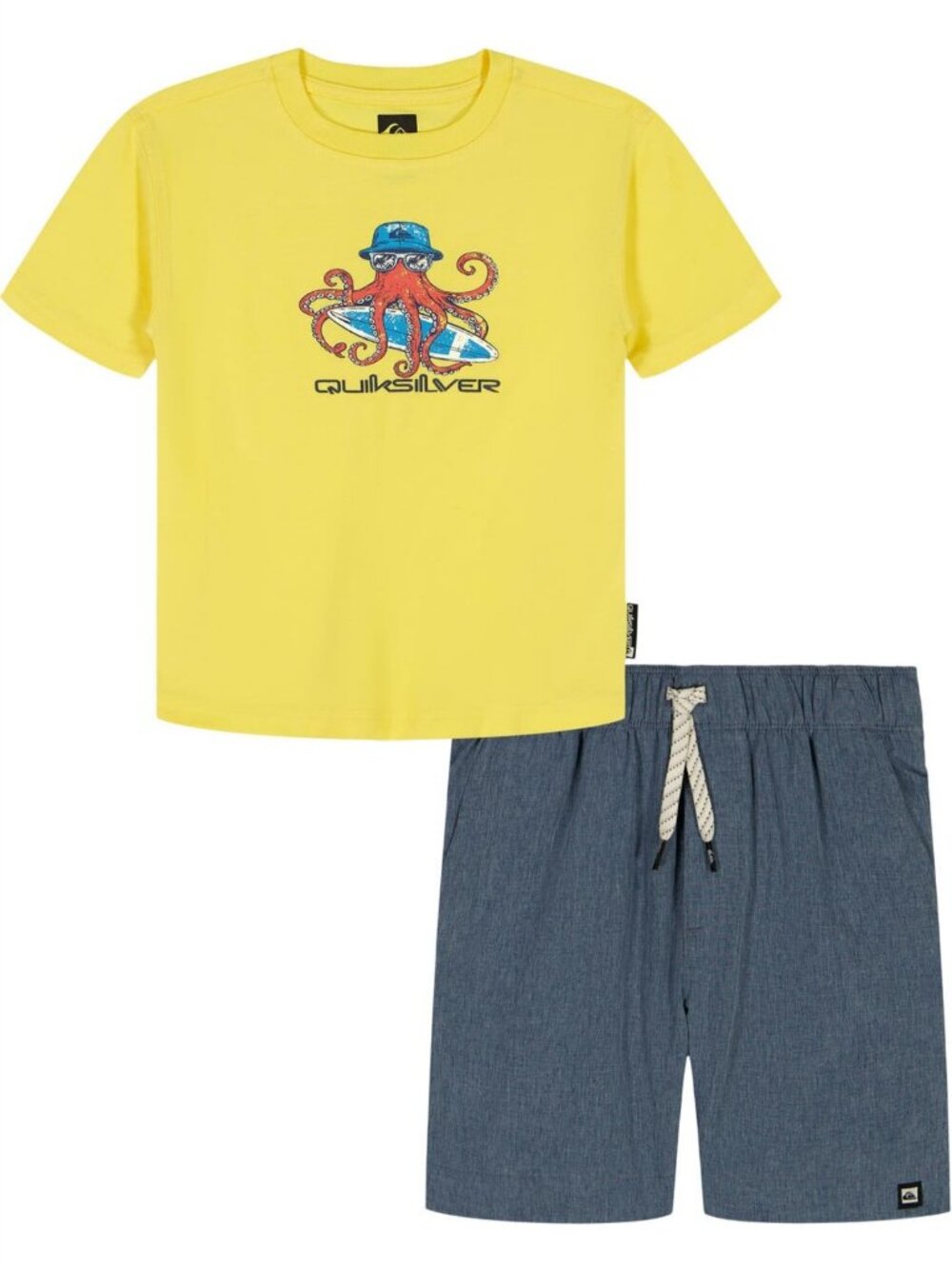 Quicksilver Graphic T-Shirt & Shorts 2 Pc Set for Boys Size 6  New with Tags
